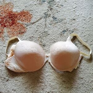 Gillian & O'malley Elegant Cream Lace Bra Size 40C